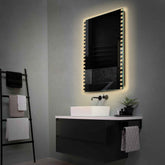 Espejo LED Vertical | Control por interruptor de pared | Luz blanca cálida - Reyze Seria Edge Model 6